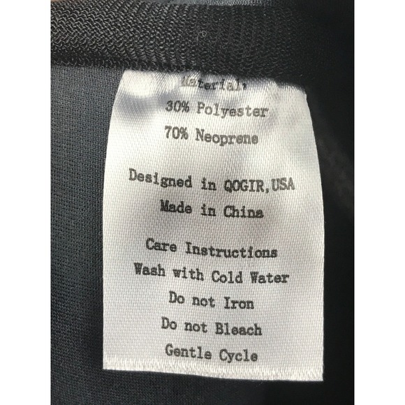 QOGIR Gray Neoprene Tote Bag Red White Stripe‎ Beach Travel Zipper Pouch - Picture 15 of 16